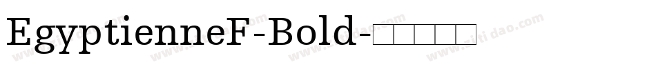 EgyptienneF-Bold字体转换