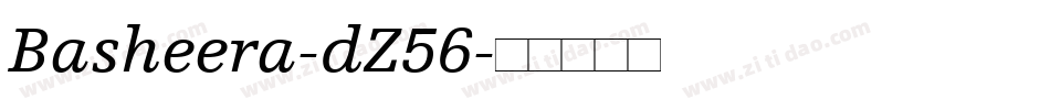 Basheera-dZ56字体转换