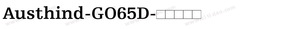 Austhind-GO65D字体转换