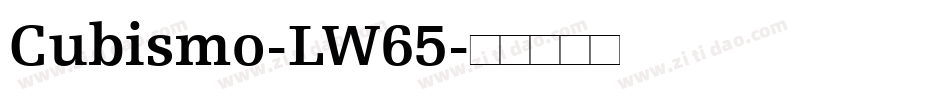 Cubismo-LW65字体转换