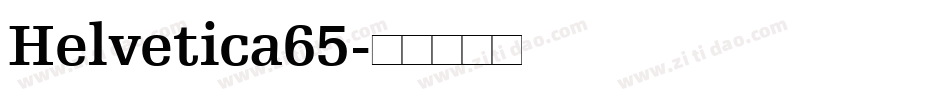 Helvetica65字体转换