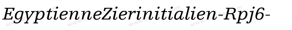 EgyptienneZierinitialien-Rpj6字体转换