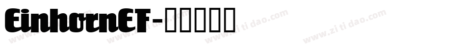 EinhornEF字体转换