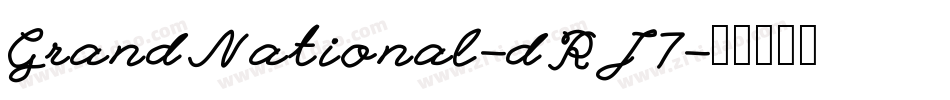 GrandNational-dRJ7字体转换