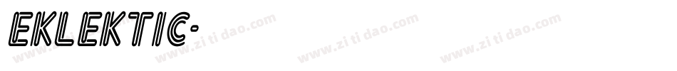 Eklektic字体转换