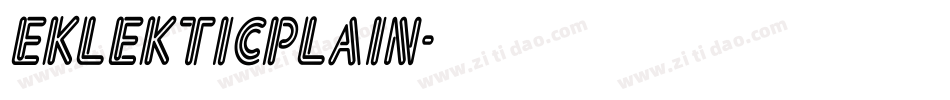 EklekticPlain字体转换