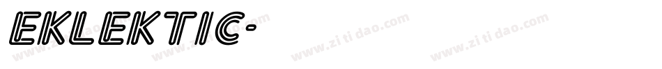 Eklektic字体转换