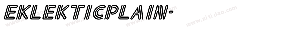 EklekticPlain字体转换