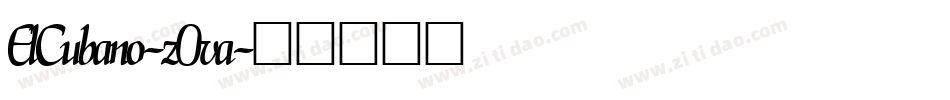 ElCubano-z0va字体转换