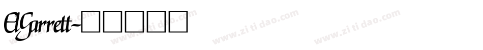 ElGarrett字体转换