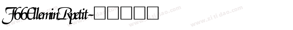 F66ElleminRpetit字体转换