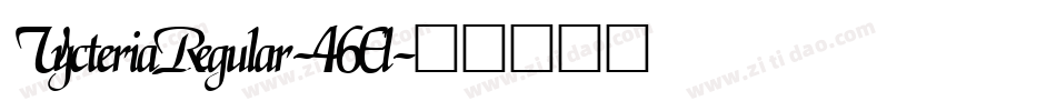 VycteriaRegular-46El字体转换