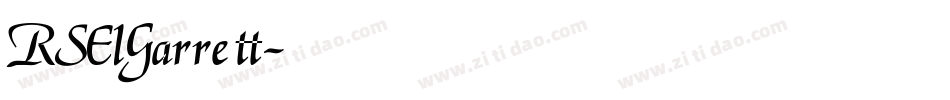 RSElGarrett字体转换