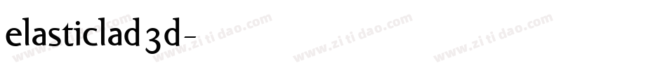 elasticlad3d字体转换