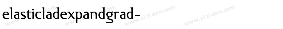 elasticladexpandgrad字体转换