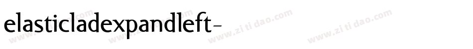 elasticladexpandleft字体转换