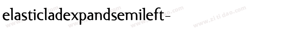 elasticladexpandsemileft字体转换