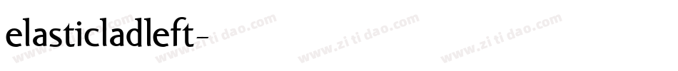 elasticladleft字体转换