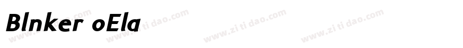 Blnker-oEla字体转换