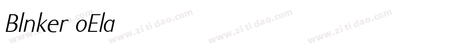 Blnker-oEla字体转换
