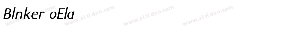 Blnker-oEla字体转换