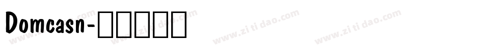 Domcasn字体转换