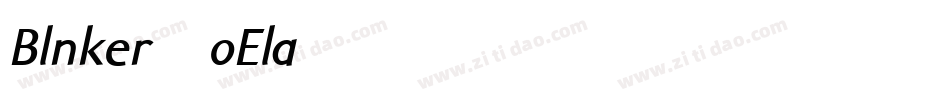 Blnker-oEla字体转换