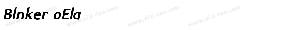 Blnker-oEla字体转换