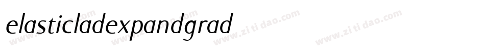 elasticladexpandgrad字体转换