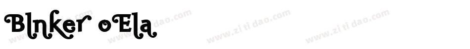 Blnker-oEla字体转换