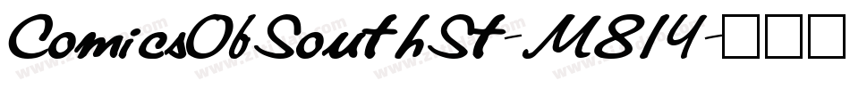 ComicsOfSouthSt-M81Y字体转换