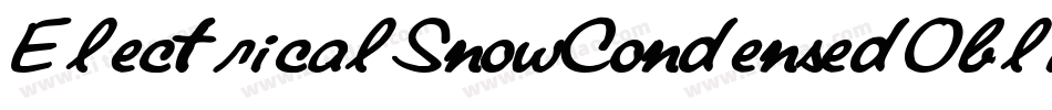 ElectricalSnowCondensedOblique-6w81字体转换