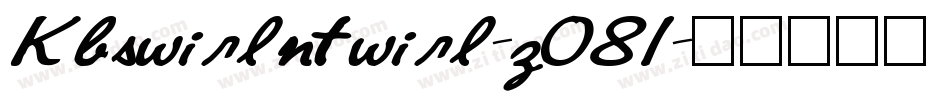 Kbswirlntwirl-zO81字体转换