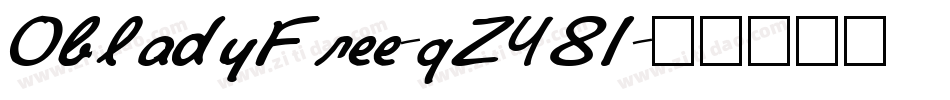 ObladyFree-qZY81字体转换