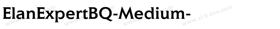 ElanExpertBQ-Medium字体转换