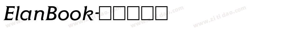ElanBook字体转换