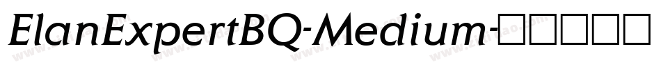 ElanExpertBQ-Medium字体转换