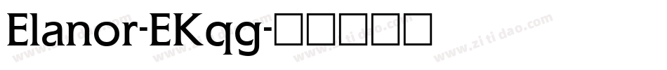 Elanor-EKqg字体转换