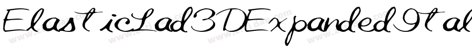 ElasticLad3DExpandedItalic-YzM6q字体转换