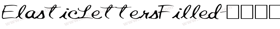 ElasticLettersFilled字体转换
