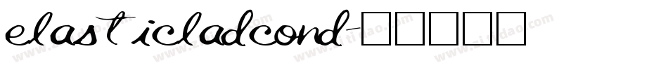 elasticladcond字体转换