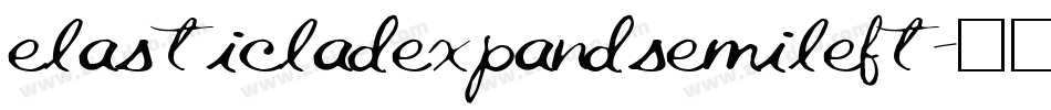 elasticladexpandsemileft字体转换