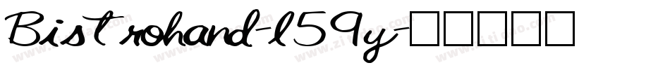 Bistrohand-l59y字体转换