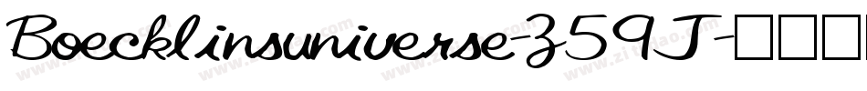 Boecklinsuniverse-Z59J字体转换