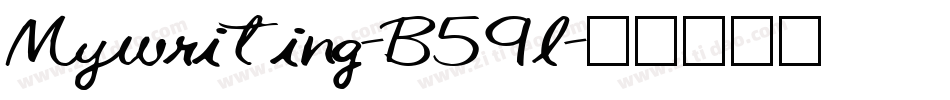 Mywriting-B59l字体转换