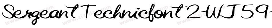 SergeantTechnicfont2-WJ59字体转换