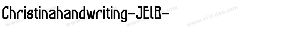 Christinahandwriting-JElB字体转换