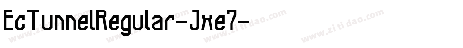 EcTunnelRegular-Jxe7字体转换
