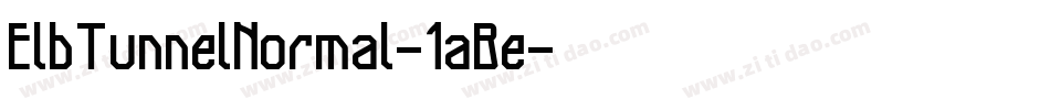 ElbTunnelNormal-1aBe字体转换