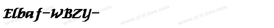 Elbaf-WBZY字体转换
